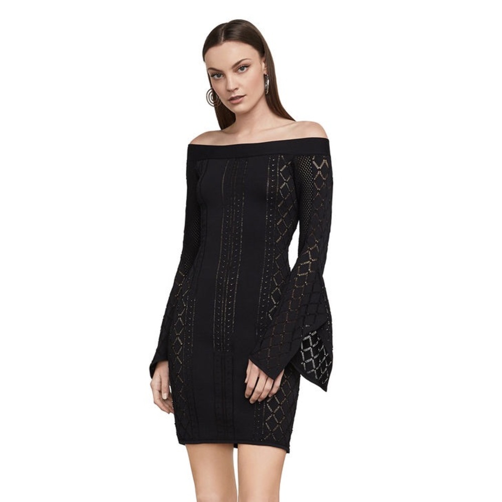 BCBG Maxazria Wren Off The Shoulder Dress